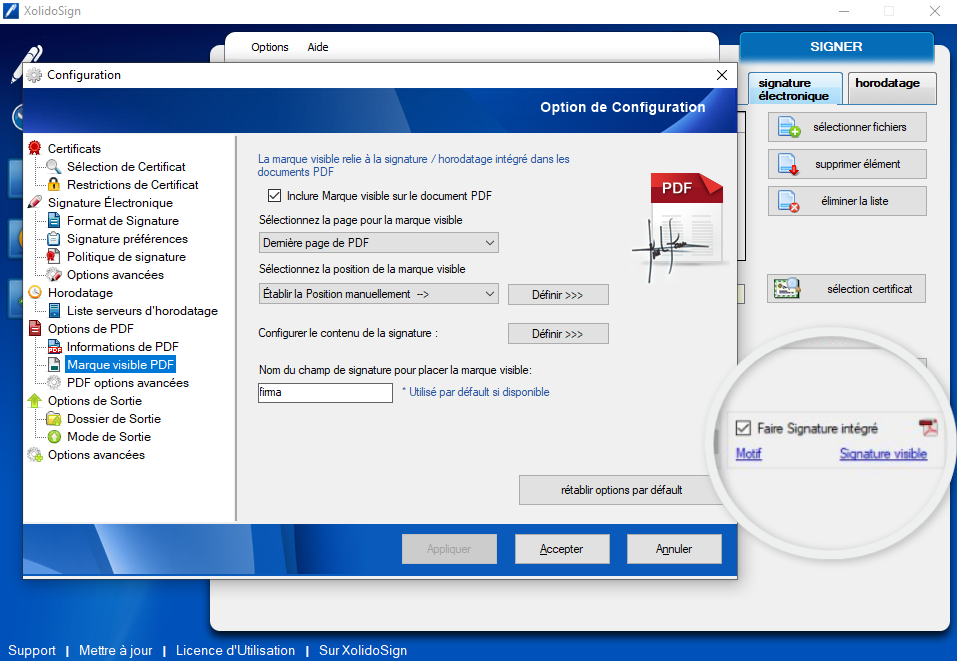 Signer des documents PDF avec XolidoSign Desktop
