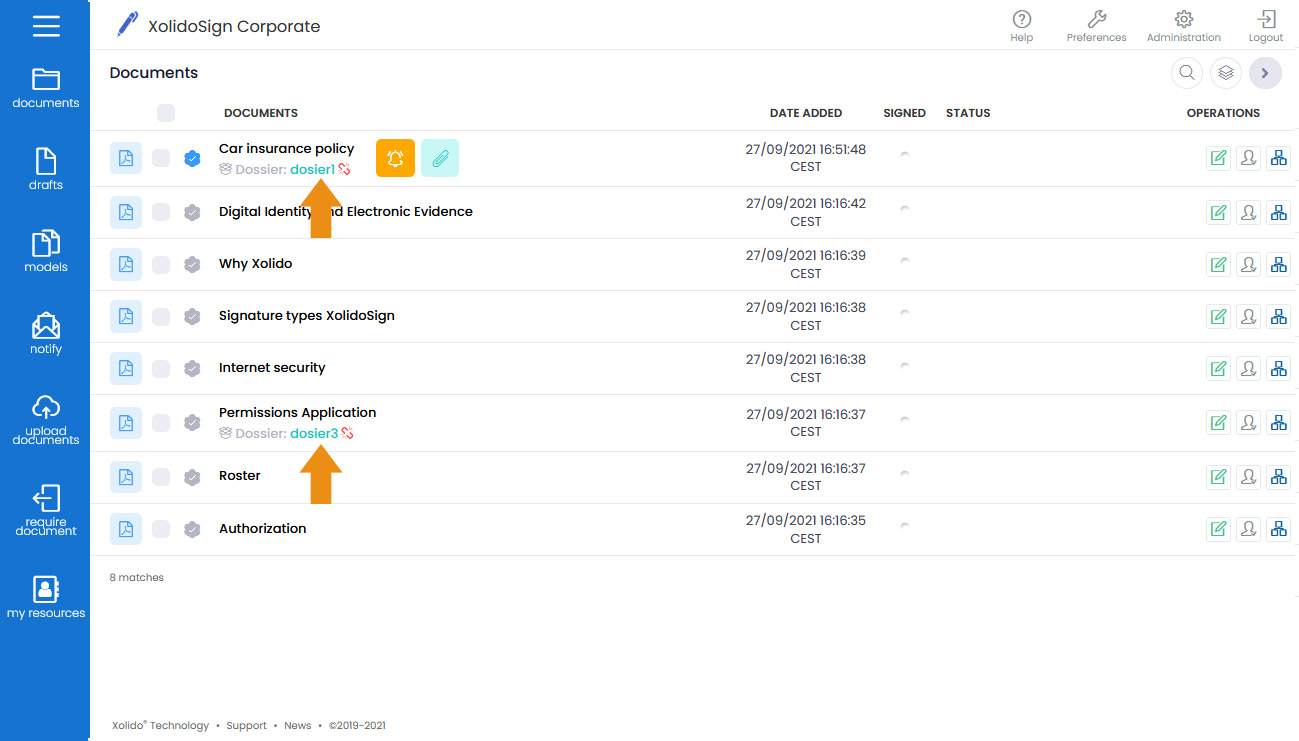 Dossiers, comment fonctionnent-ils ?