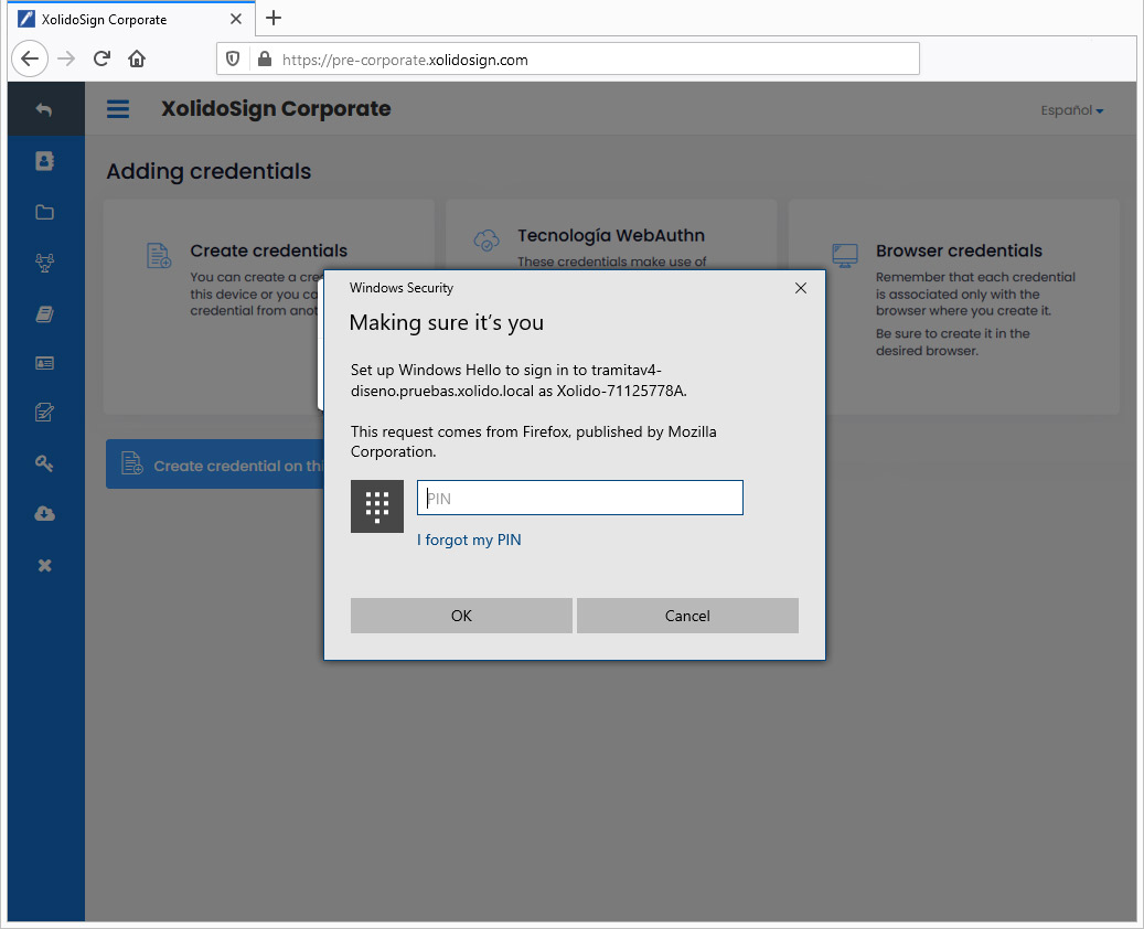 Technologie WebAuthN
