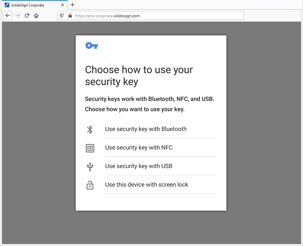 Technologie WebAuthN