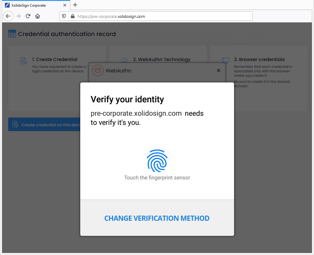 Technologie WebAuthN