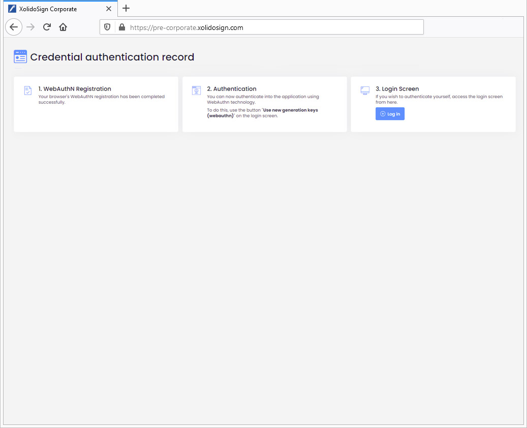 Technologie WebAuthN