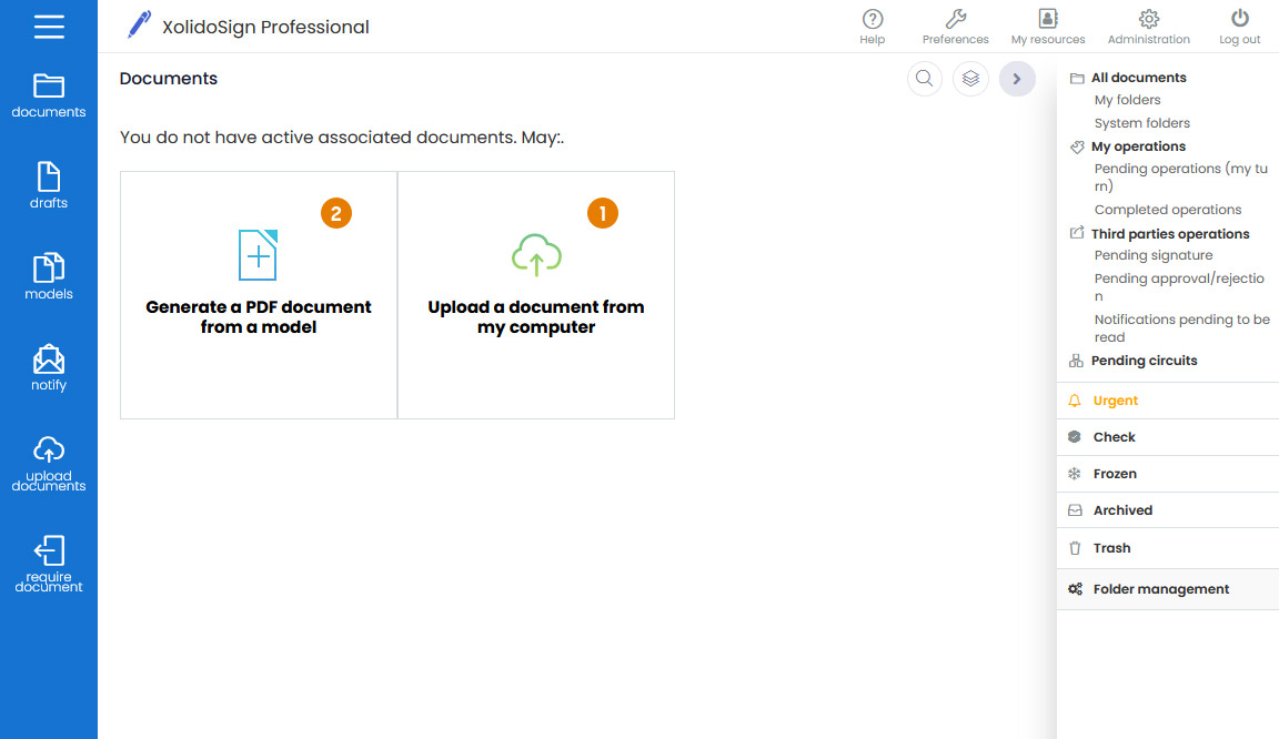 Premiers pas dans XolidoSign Professional