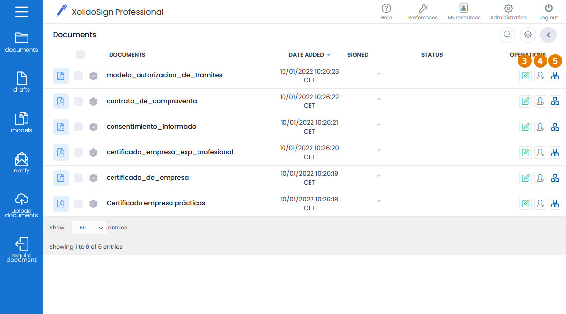 Bannette de documents