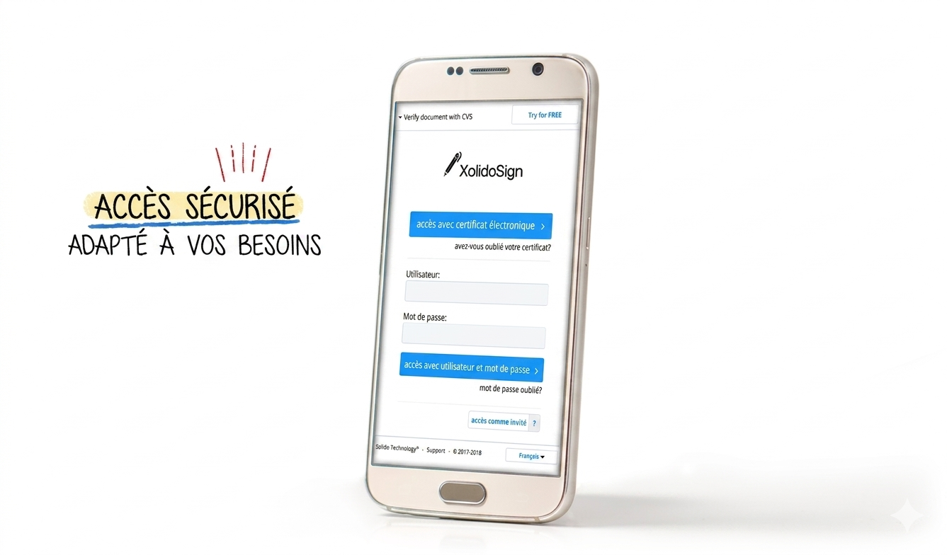 Accès sécurisé adapté à vos besoins !