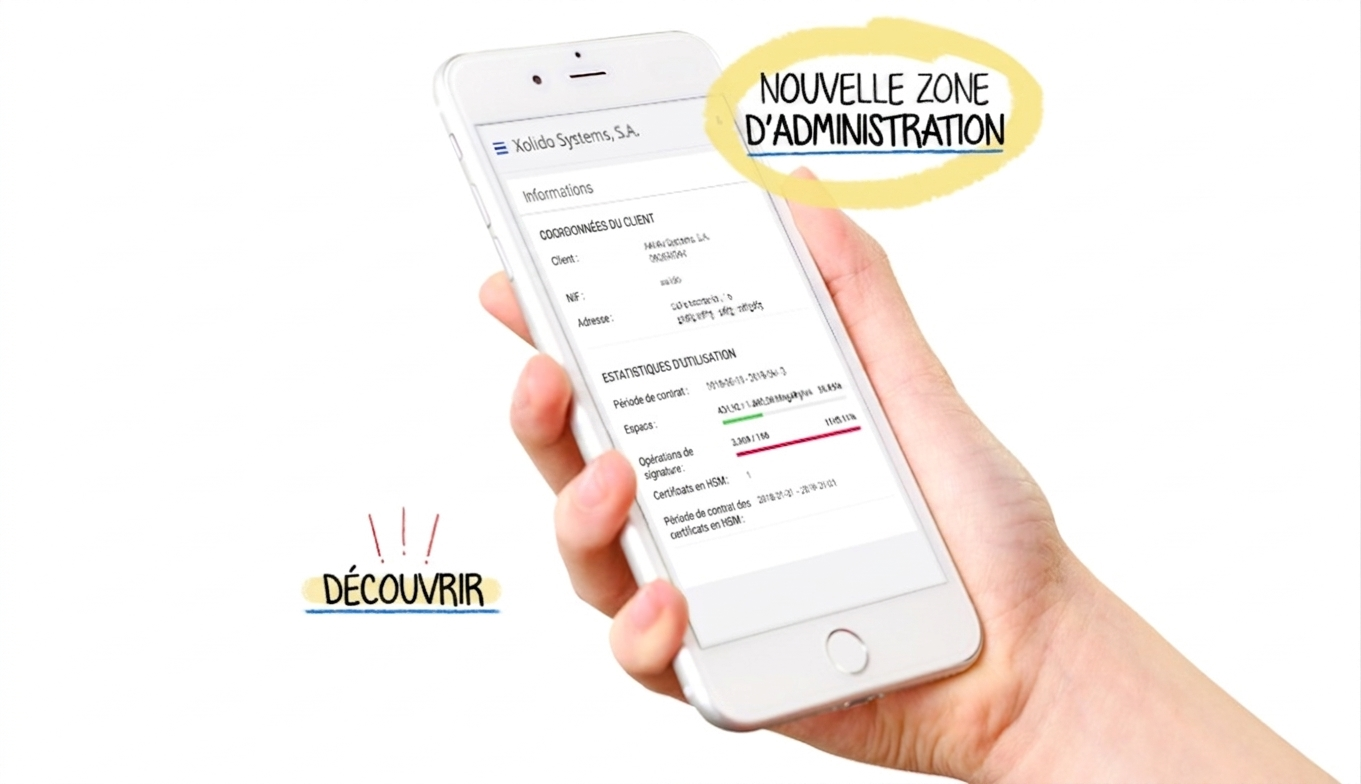 Nouvelle zone d’administration. Découvrez-la dans XolidoSign Gateway !