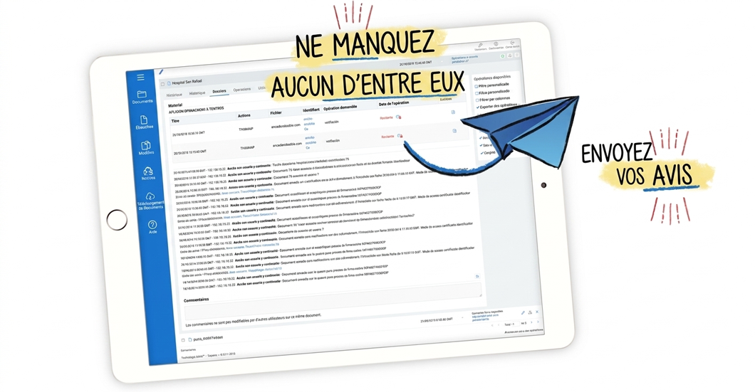 Rappel des opérations pour les tiers et circuits en attente