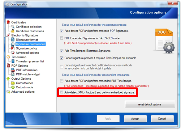 Avec XolidoSign Desktop, signez des fichiers XML de facture électronique Factura-e